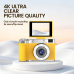 4k Çantalı Dijital Retro Video Kamera 48mp 16x Zoom Işıklı (32gb) Kart Dijital Fotoğraf Makinesi Sarı 4k Çantalı Dijital Retro Video Kamera 48mp 16x Zoom Işıklı (32gb) Kart Dijital Fotoğraf Makinesi Sarı