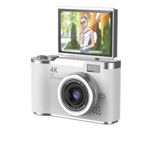 4k Dijital Retro Video Kamera 48mp 18x Zoom Flaşlı (32gb) Kart Dijital Vlog Fotoğraf  Makinesi Türkçe