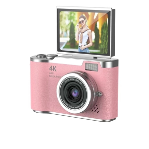 4k Dijital Retro Video Kamera 48mp 18x Zoom Flaşlı (32gb) Kart Dijital Vlog Fotoğraf  Makinesi Türkçe