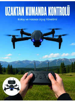 4k Hd Kameralı Katlanabilir Drone Sabit Yükseklik Destekli Uzaktan Kumandalı Drone
