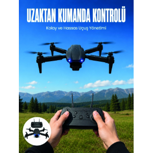 4k Hd Kameralı Katlanabilir Drone Sabit Yükseklik Destekli Uzaktan Kumandalı Drone