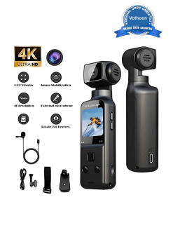 4k Ultra Hd 270° Döndürülebilir Su Geçirmez Wifi Vlog Spor Ve Aksiyon Kamerası