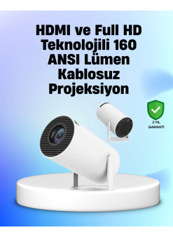 4k Uyumlu 130 İnç Full Hd Projeksiyon Cihazı Ve Kablosuz Aktarım Özelliği