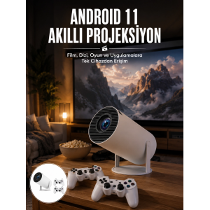 4k Wireless Çift Kollu Kumandalı Oyun Projeksiyonu Retro Video Oyunu Yeni Nesil