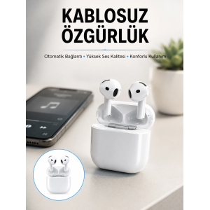 4.nesil Bluetooth Kulaklık Yüksek Ses Kaliteli Dokunmatik Kontrol Özellikli Yeni Nesil
