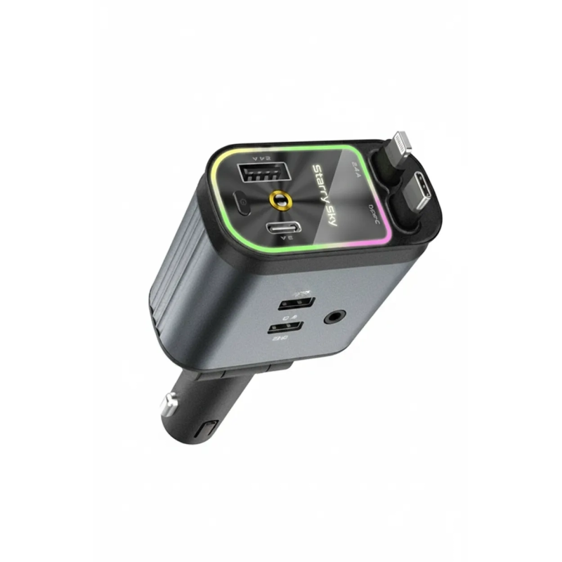 4’ü 1 Arada Araç Çakmaklık Şarj Cihazı 66w Type-c Hızlı Şarj Çift Usb Telefon Şarj Geri Çekilebilir Kablo 4’ü 1 Arada Araç Çakmaklık Şarj Cihazı 66w Type-c Hızlı Şarj Çift Usb Telefon Şarj Geri Çekilebilir Kablo