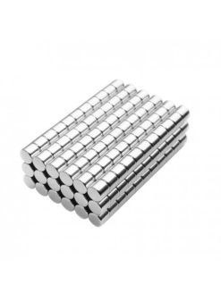 100 Adet 4x4 Mm Yuvarlak Neodyum Mıknatıs N35 Güçlü Magnet Nikel Kaplama