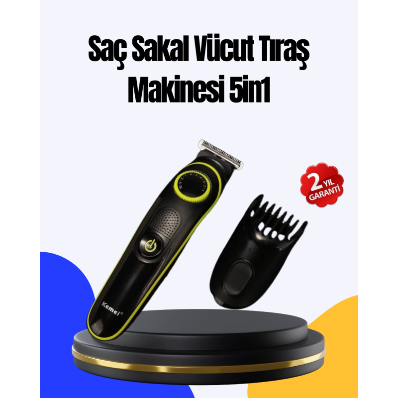 5 Başlıklı Çok Fonksiyonlu Saç Kesme Ve Sakal Düzeltme Makinesi Erkek Bakım Aleti 5 Başlıklı Çok Fonksiyonlu Saç Kesme Ve Sakal Düzeltme Makinesi Erkek Bakım Aleti