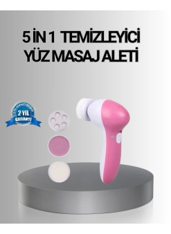 5 Başlıklı Yüz Masaj Aleti – Cilt Temizleme, Peeling, Siyah Nokta Ve Gözenek Bakımı