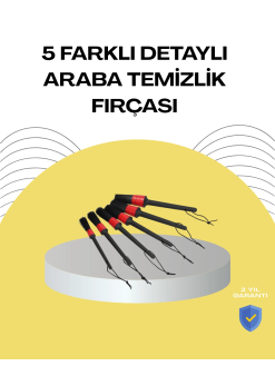 5 Boy Fırçalı Araba Temizlik Seti-derin Temizlik Sağlayan Yumuşak Fırçalar