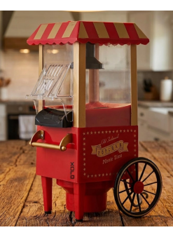 5 Dakikada Popcorn Hazırlayan Yağsız Patlatma Makinesi