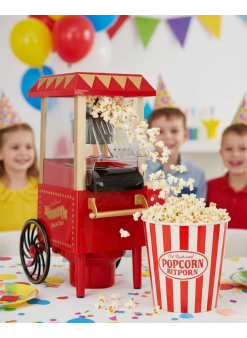 Yağsız Popcorn Makinesi Sıcak Hava İle Hızlı Patlatma