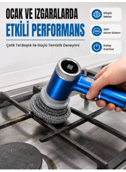 5 Farklı Değiştirilebilir Başlık İle Her Yüzey İçin Etkili Temizlik