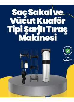 5 Farklı Kesim Tarağıyla Gelen Çok Amaçlı Tıraş Cihazı