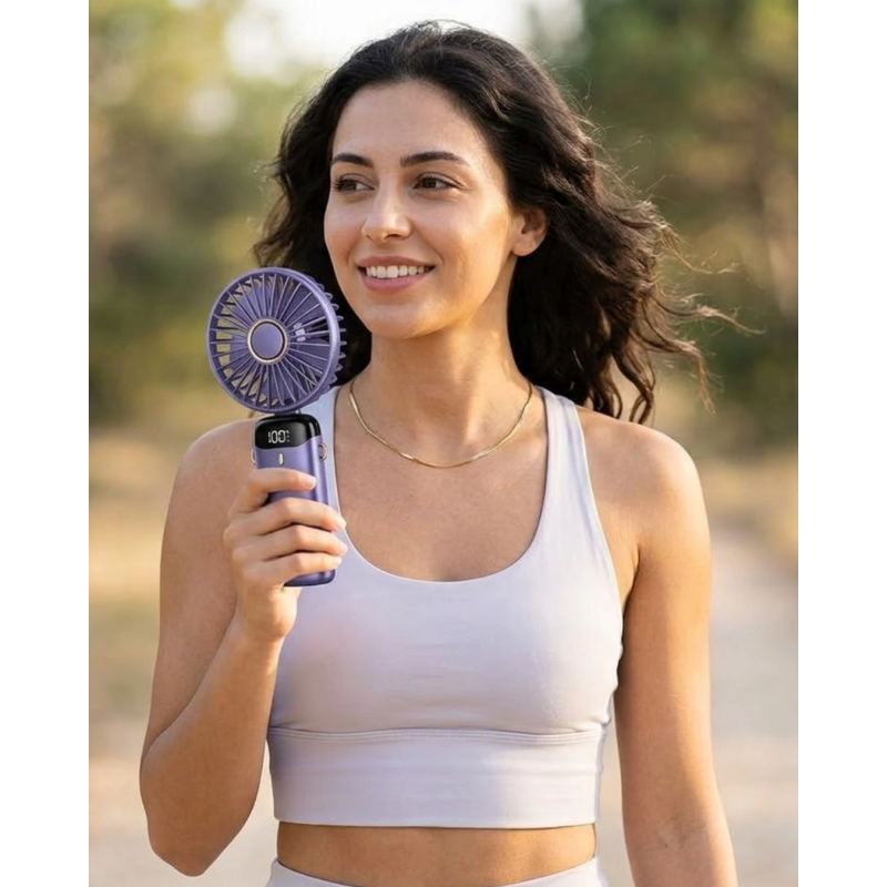 5 Kademeli Güçlü Üfleme Kapasiteli Taşınabilir Mini Fan 5 Kademeli Güçlü Üfleme Kapasiteli Taşınabilir Mini Fan