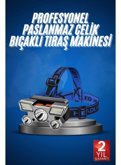 5 Led Far Şarj Edilebilir Güçlü Kafa Lambası Kamp Lambası 4 Modlu
