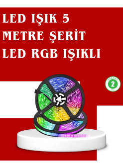 5 Metre Kumandalı Rgb Şerit Led Aydınlatma