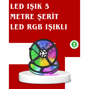 5 Metre Kumandalı Rgb Şerit Led Aydınlatma