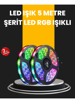5 Metre Kumandalı Su Geçirmez Şerit Led