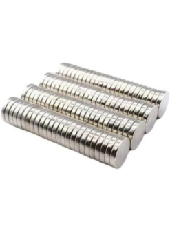50 Adet 10x2mm Yuvarlak Neodyum Mıknatıs Güçlü Magnet Nikel Kaplamalı