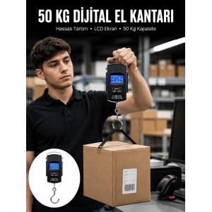 50 Kg Dijital El Terazisi Cep Tartısı El Kantarı Terazi Yeni Nesil