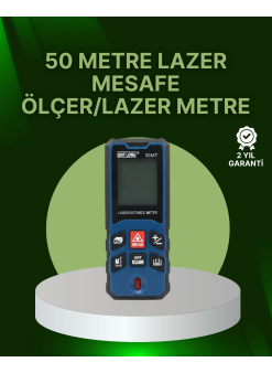 50 Metre Lazer Mesafe Ölçer Profesyonel Dijital Ölçüm Cihazı