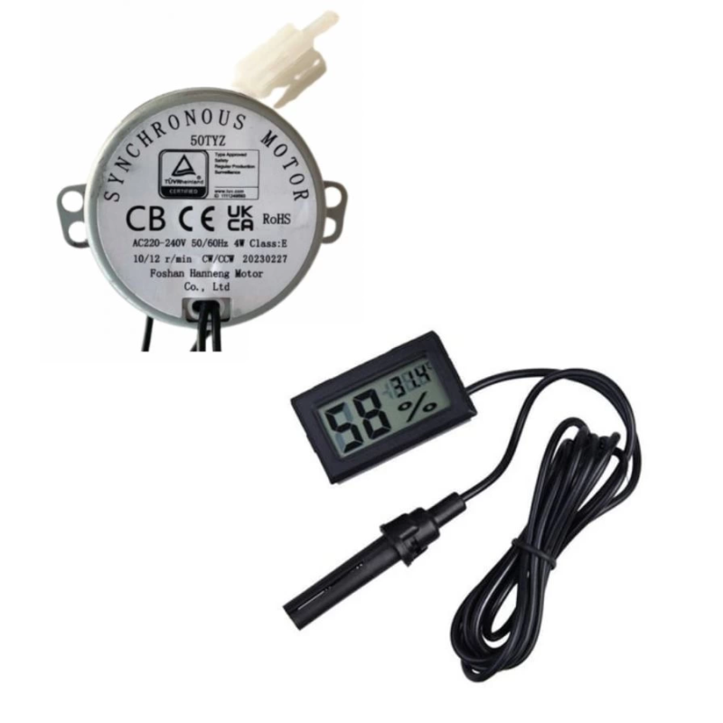 50 Tyz 10/12 Rpm Kuluçka Motoru Viyol Çevirme Ve Nem Ölçer 50 Tyz 10/12 Rpm Kuluçka Motoru Viyol Çevirme Ve Nem Ölçer
