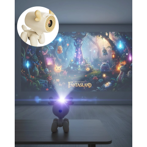 500 Ansı Lümen Parlaklıkta Akıllı Mini Projeksiyon Cihazı