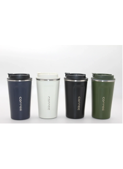500 Ml Paslanmaz Çelik Termos Mug - Çift Katmanlı Sızdırmaz Kahve Kupası Alk3134