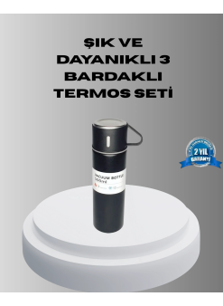 500 Ml Vakumlu Termos – Çift Kat Paslanmaz Çelik, Sızdırmaz Kapağıyla Sıcak Ve Soğuk İçeceklere Özel