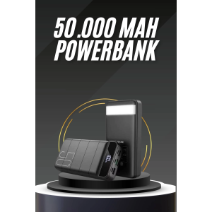 50.000 Mah Led Dijital Göstergeli Usb Çıkışı Powerbank