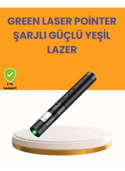 5000mw Yeşil Lazer Pointer Profesyonel Uzun Menzilli