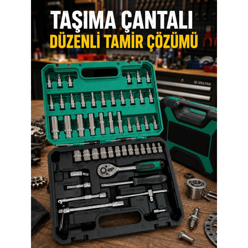 53 Parça Çok Amaçlı Lokma Anahtar Seti 53 Parça Çok Amaçlı Lokma Anahtar Seti