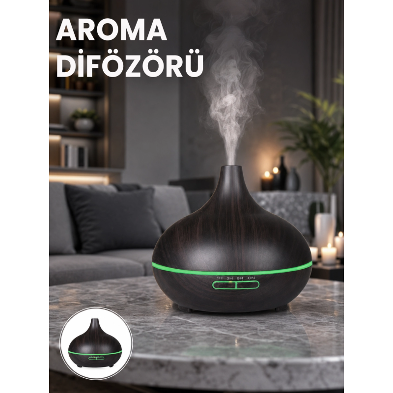 550 Ml Kapasiteli Ultrasonik Difüzör – Yağsız Nemlendirici Kullanımıyla Uyumlu Yeni Nesil 550 Ml Kapasiteli Ultrasonik Difüzör – Yağsız Nemlendirici Kullanımıyla Uyumlu Yeni Nesil