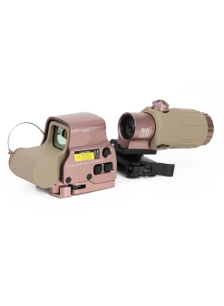 558-g43 Xps2 Hedef İşaretleyici Red Dot - Holografik Nişangâh, 5x Büyütmeli Set Çöl Rengi