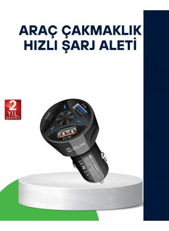 55w Hızlı Araç Şarj Cihazı Quick Charge 3.0 Ve Pd Destekli