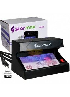 Starmax Pilli Para Kontrol Cihazı Mor Işıklı Elektrikli Dedektör