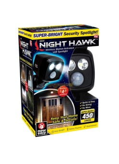 Night Hawk Black Sensörlü Gece Lambası