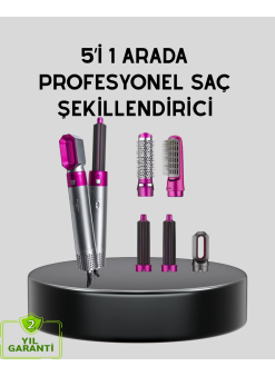 5’i 1 Arada Saç Şekillendirme Makinesi Hızlı Kuruma Ve Kuaför Kalitesinde Sonuç