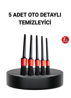 5’li Detay Temizlik Fırçası Seti Araç İç Dış Jant Motor Çok Amaçlı