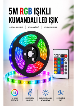 5m Rgb Işıklı Her Ortama Uygun Led Işık