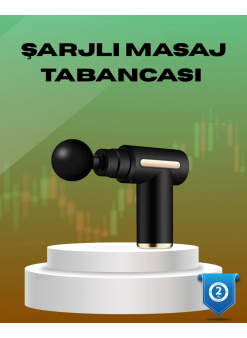 6 Kademeli Kas Masaj Tabancası 4 Başlıklı Güçlü Sessiz Sporcu Masaj Cihazı Şarjlı
