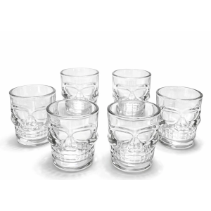 6'lı Cam Kurukafa Bardak Seti Alk5116