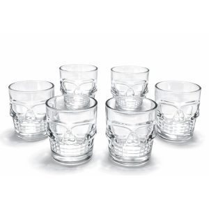 6'lı Kurukafa Cam Shot Bardağı Alk2151