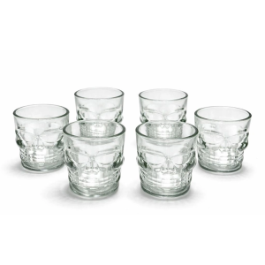 6'lı Kurukafa Cam Shot Bardağı Alk2152