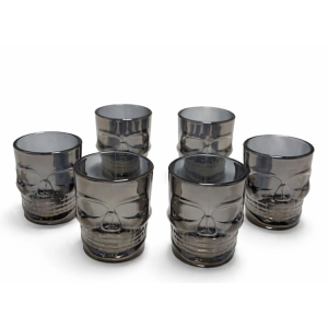 6'lı Kurukafa Cam Shot Bardağı Alk5115