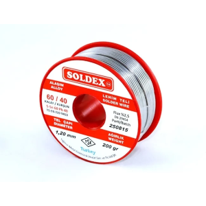 60-40 Lehim Teli 200 Gr 1,2 Mm - Sn:60 / Pb:40