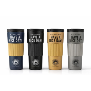 600 Ml Have A Nice Day" 600 Ml Çift Katmanlı Paslanmaz Çelik Termos Mug Alk4624