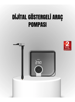 6000mah Bataryalı Type-c Şarjlı Mini Hava Kompresörü Led Işıklı