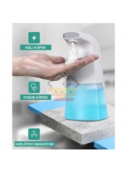 Kademeli El Değmeden Kullanılan Sensörlü Otomatik Sıvı Sabunluk